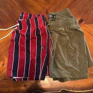 Hollister mens XS shorts. Liner is cut out. Worn as shorts and swim.
